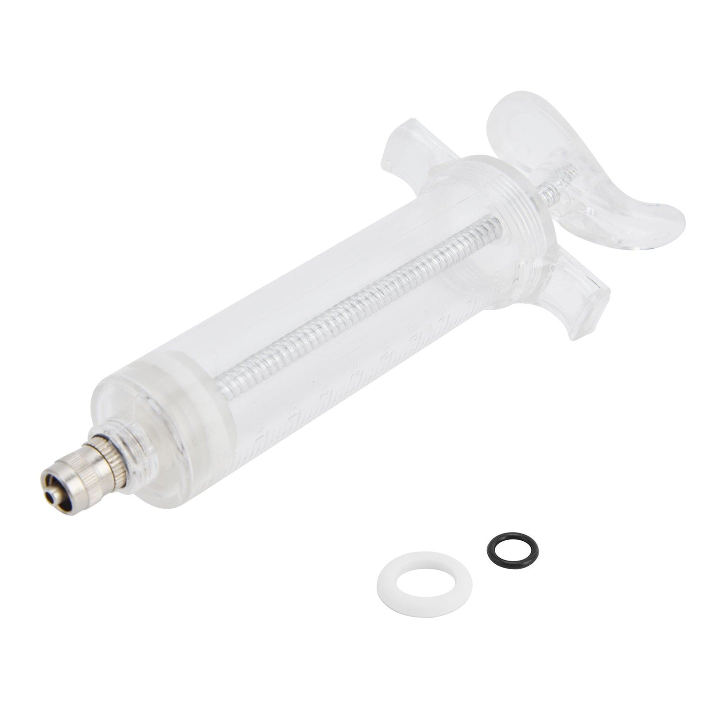 Veterinary Use Syringe Plastic Steel Adjustable Manual Feeding Injector for Livestock Farm50ml 16.5cm / 6.5in - view 2