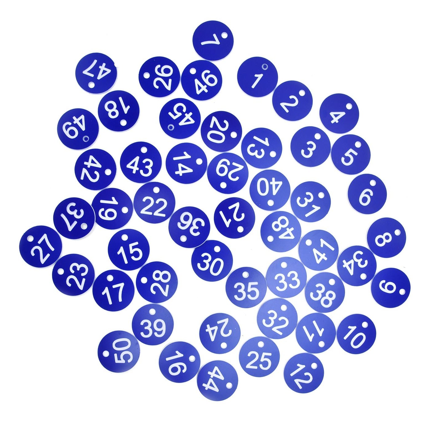 50PCS Numbered Label Numbered Tag for Farm Livestock Beekeeping Husbandry Breeding Supplies1-50 Blue - view 3