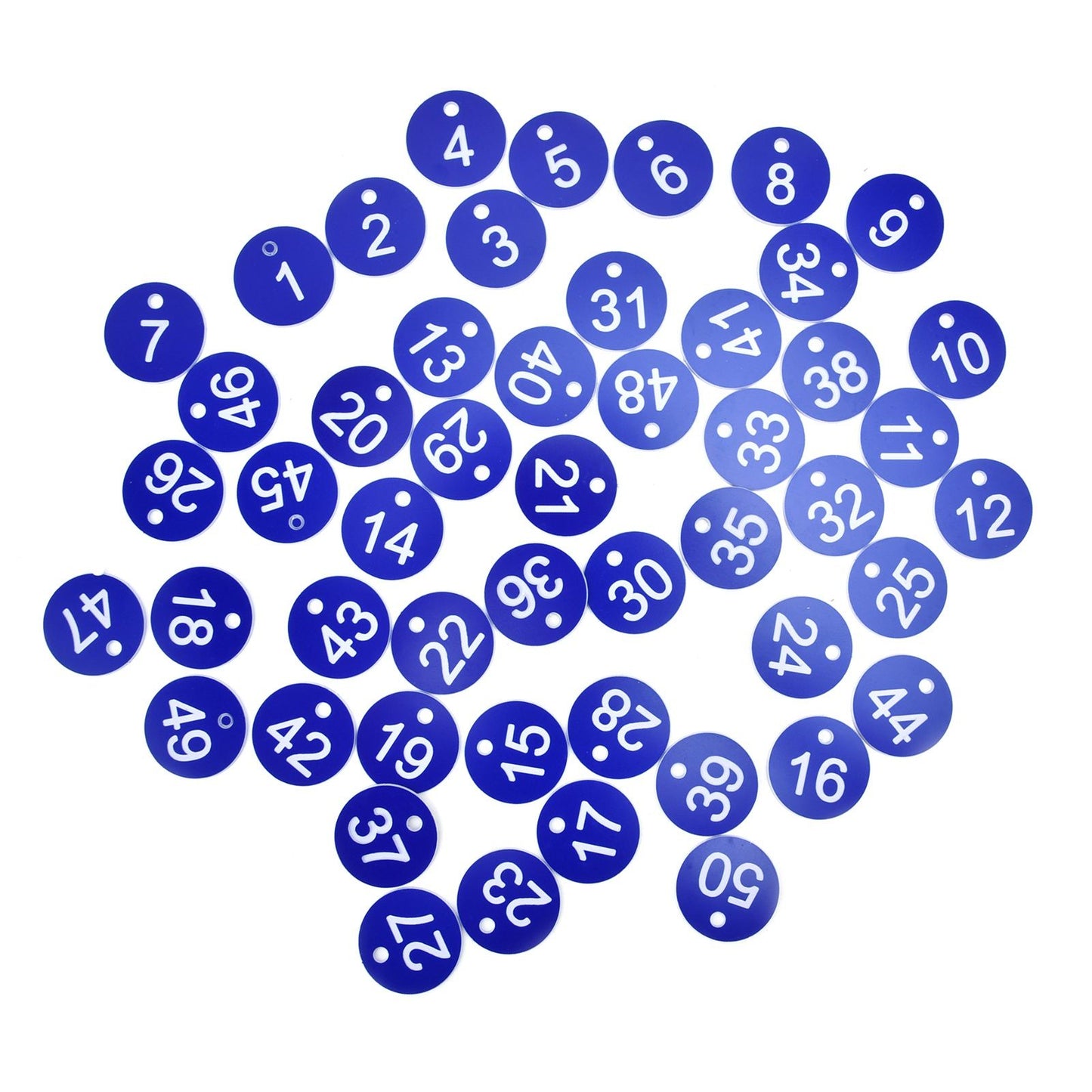 50PCS Numbered Label Numbered Tag for Farm Livestock Beekeeping Husbandry Breeding Supplies1-50 Blue - view 5