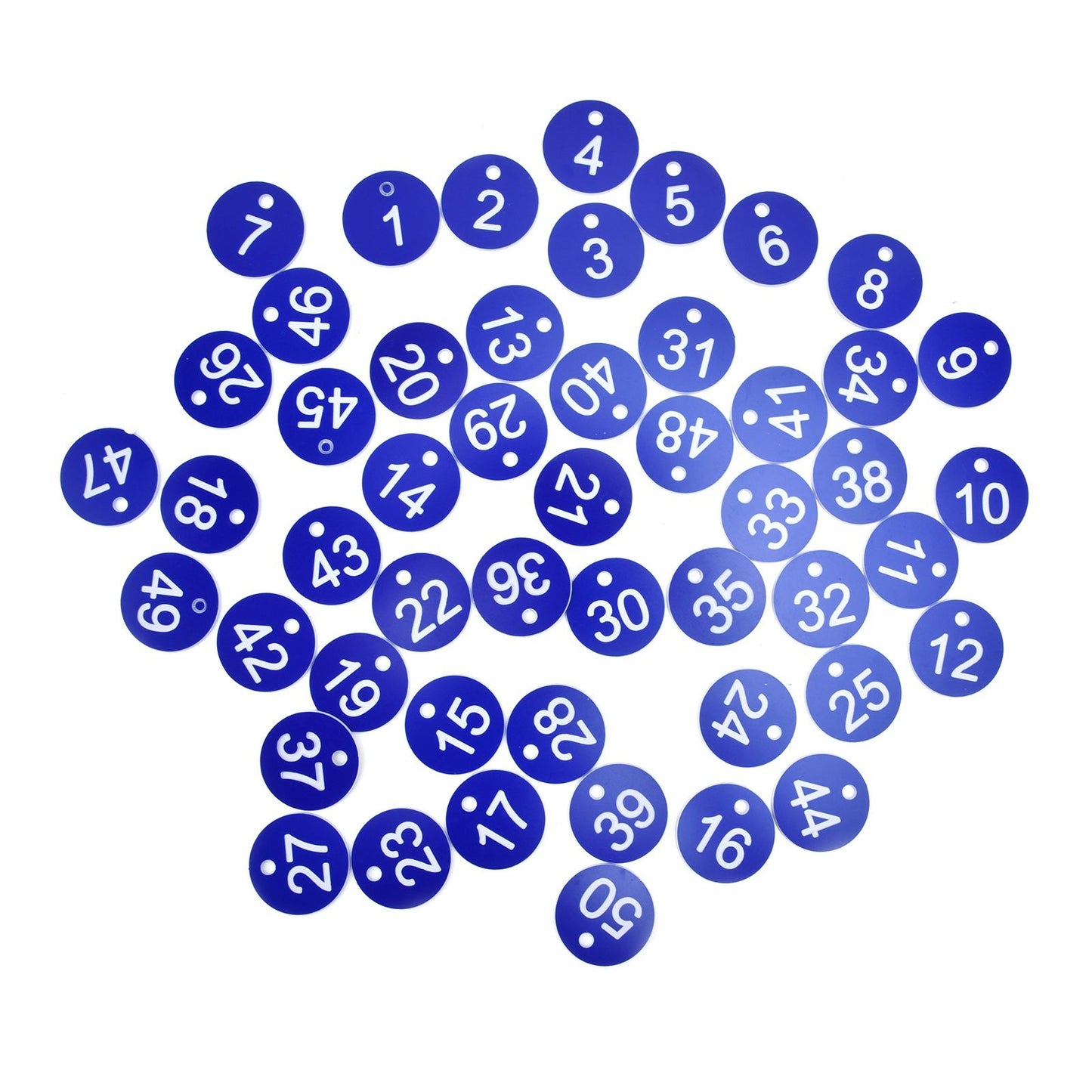 50PCS Numbered Label Numbered Tag for Farm Livestock Beekeeping Husbandry Breeding Supplies1-50 Blue - view 6