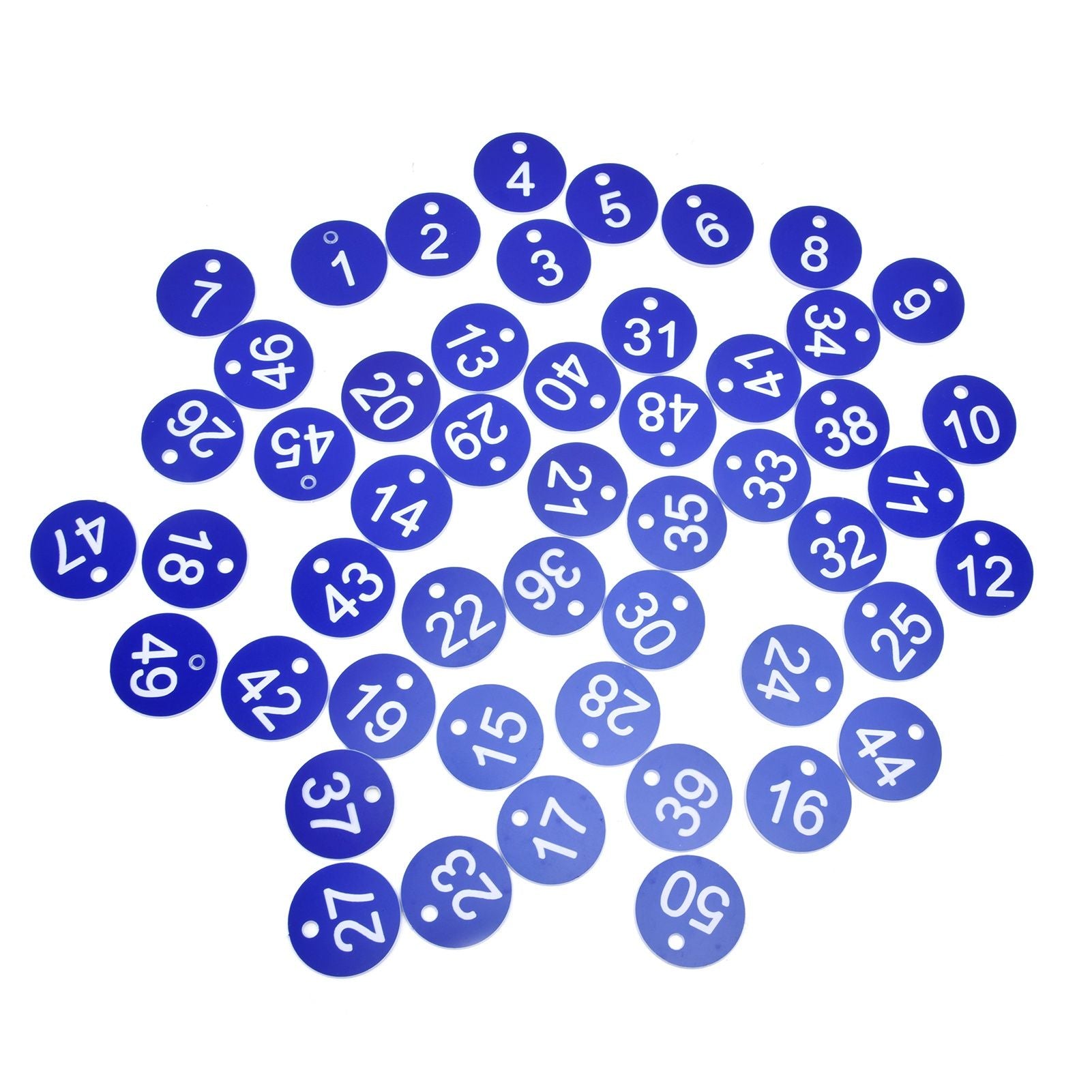 50PCS Numbered Label Numbered Tag for Farm Livestock Beekeeping Husbandry Breeding Supplies1-50 Blue - view 8