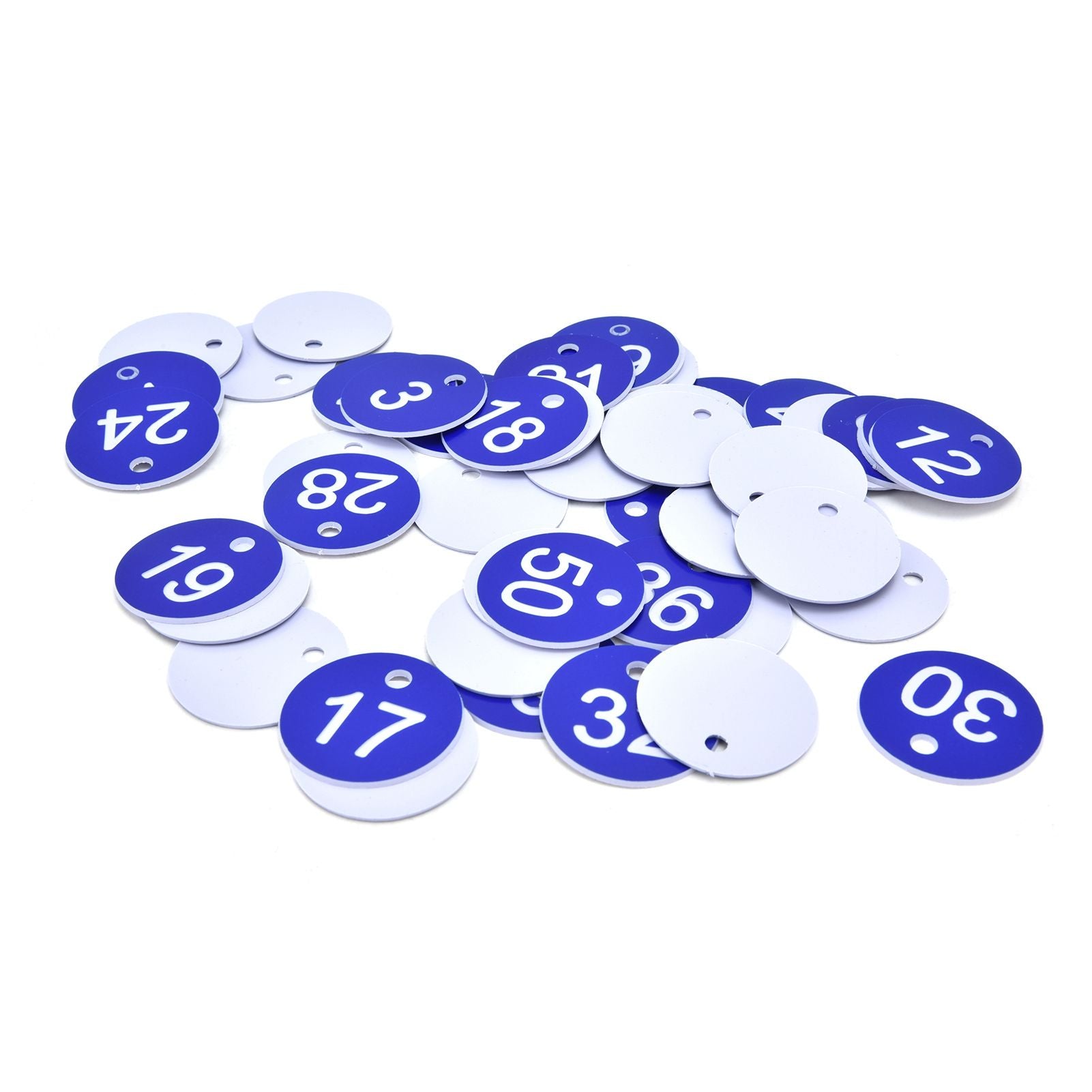50PCS Numbered Label Numbered Tag for Farm Livestock Beekeeping Husbandry Breeding Supplies1-50 Blue - view 9