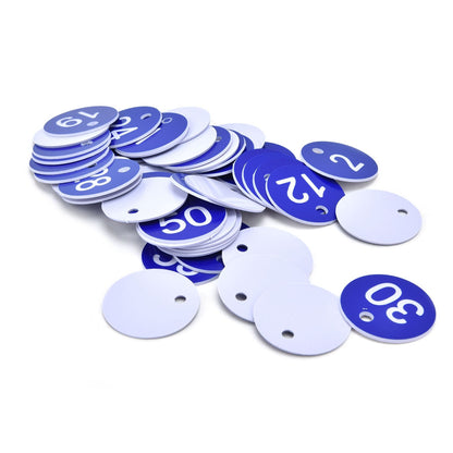 50PCS Numbered Label Numbered Tag for Farm Livestock Beekeeping Husbandry Breeding Supplies1-50 Blue - view 10