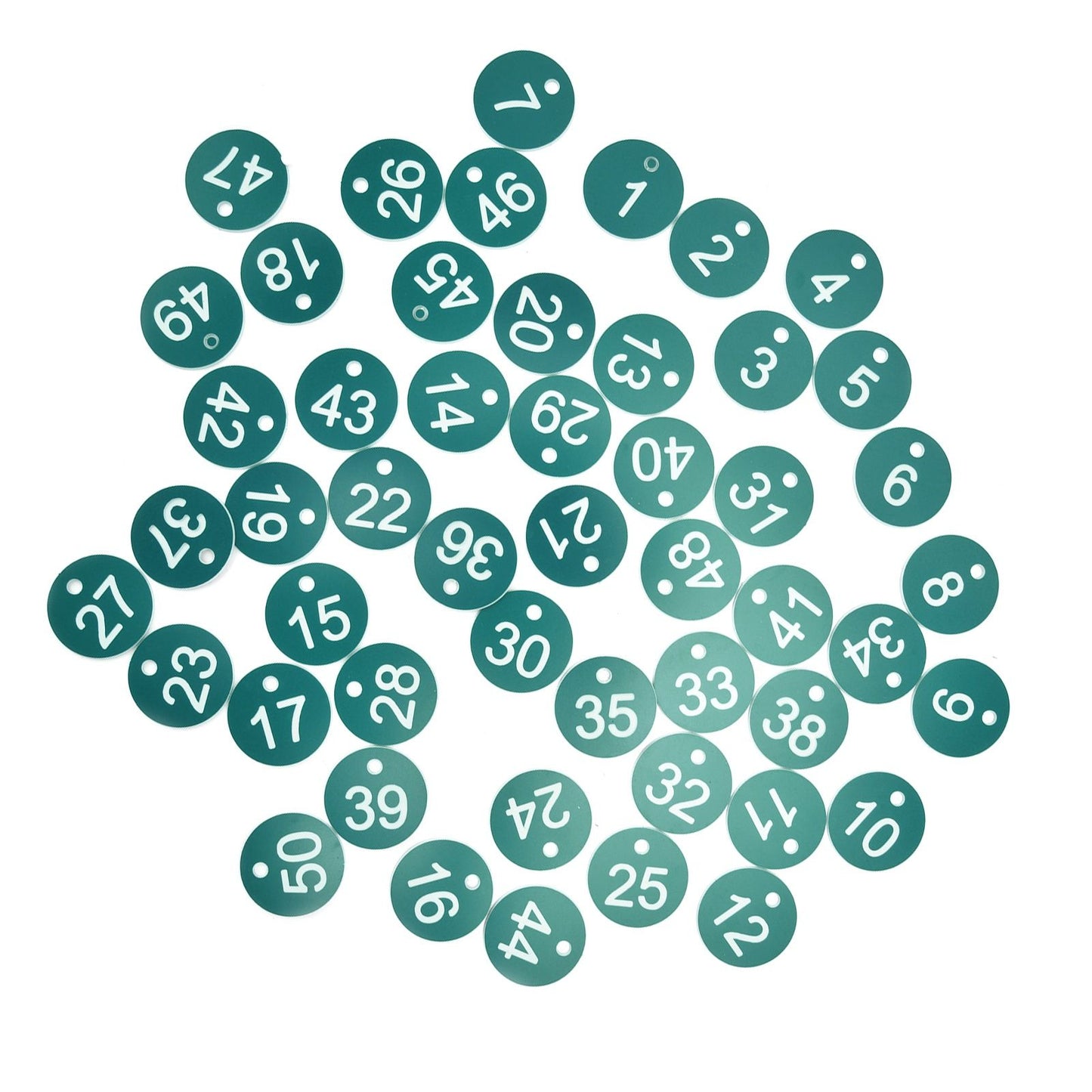 50PCS Numbered Label Numbered Tag for Farm Livestock Beekeeping Husbandry Breeding Supplies1-50 Green - view 2