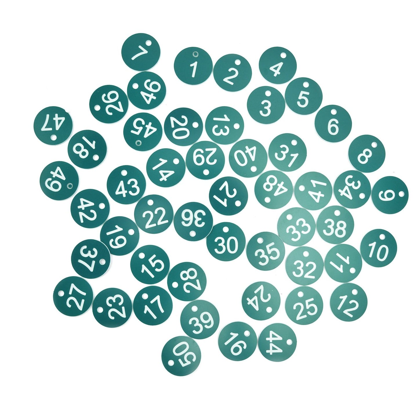 50PCS Numbered Label Numbered Tag for Farm Livestock Beekeeping Husbandry Breeding Supplies1-50 Green - view 3