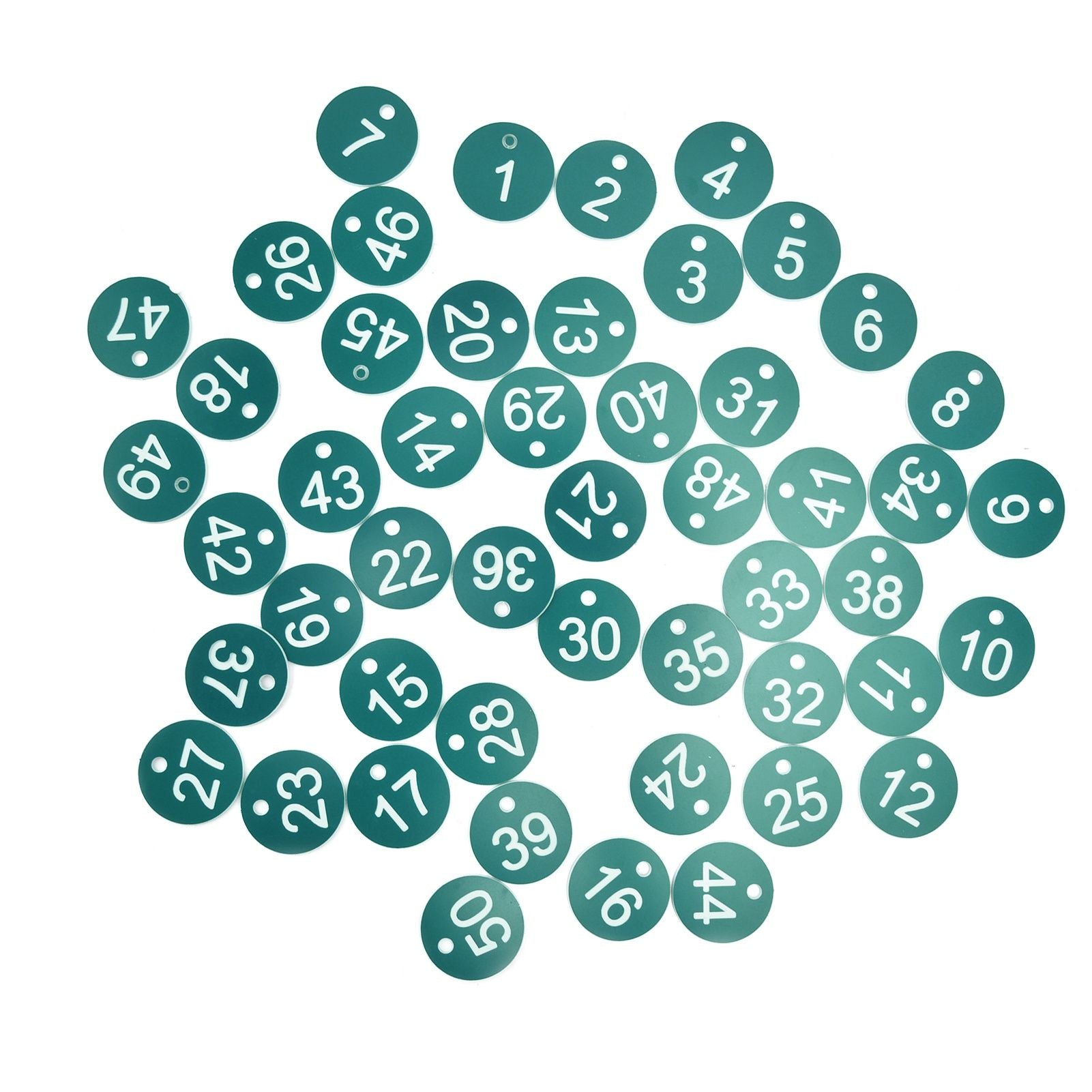 50PCS Numbered Label Numbered Tag for Farm Livestock Beekeeping Husbandry Breeding Supplies1-50 Green - view 3