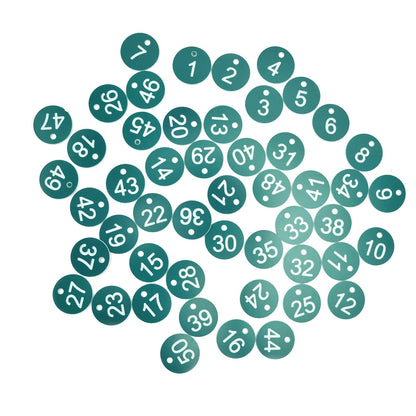 50PCS Numbered Label Numbered Tag for Farm Livestock Beekeeping Husbandry Breeding Supplies1-50 Green - view 3