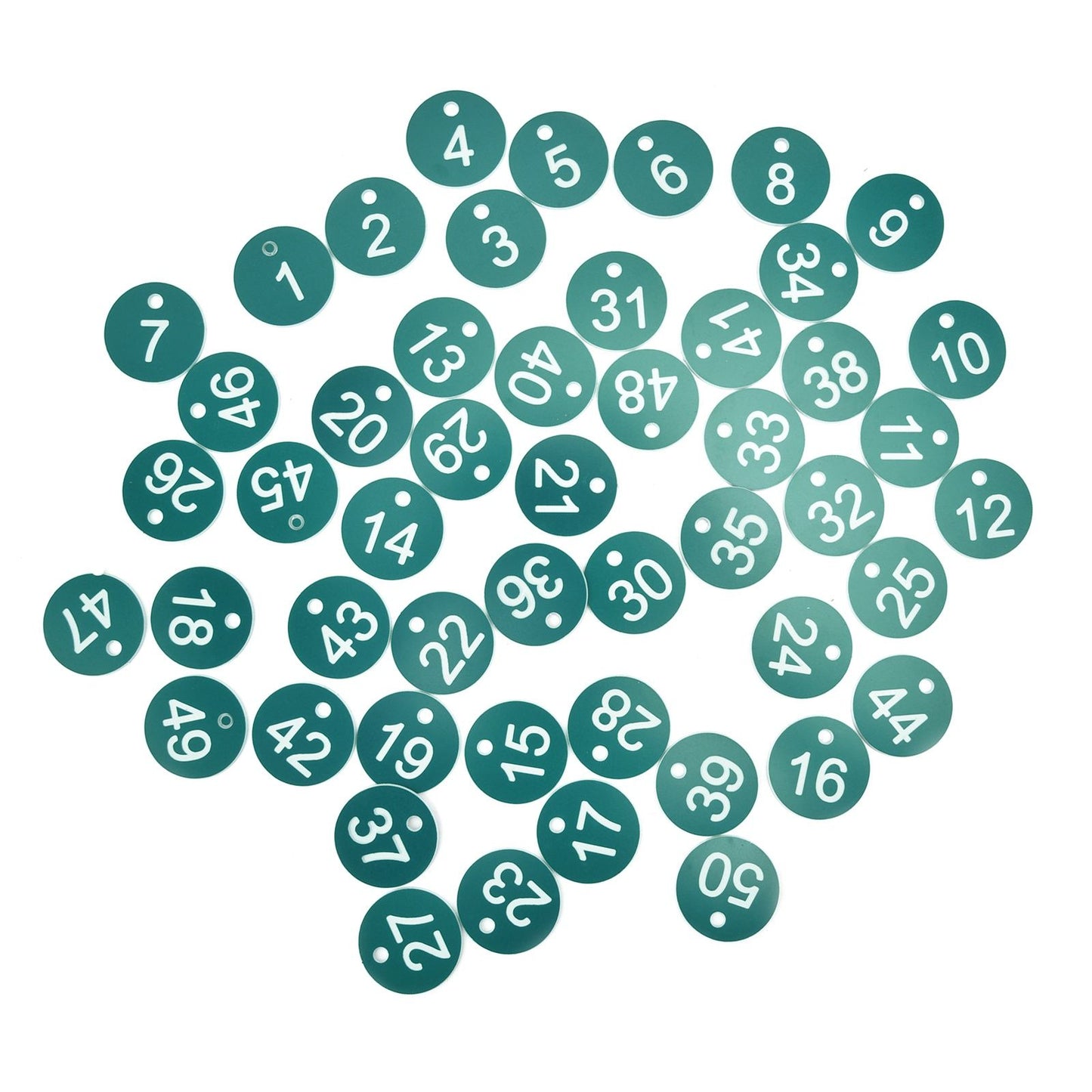 50PCS Numbered Label Numbered Tag for Farm Livestock Beekeeping Husbandry Breeding Supplies1-50 Green - view 4