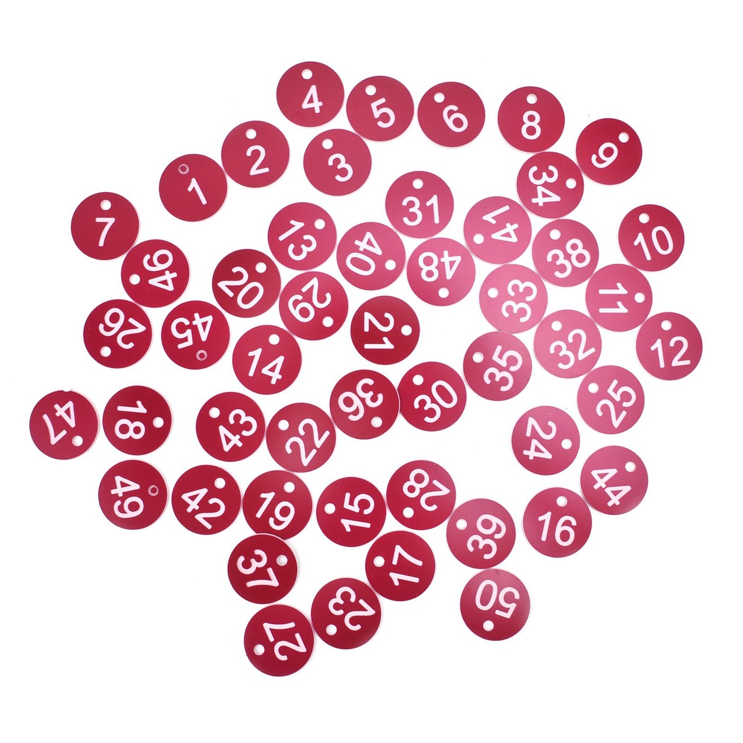 50PCS Numbered Label Numbered Tag for Farm Livestock Beekeeping Husbandry Breeding Supplies1-50 Red - view 5