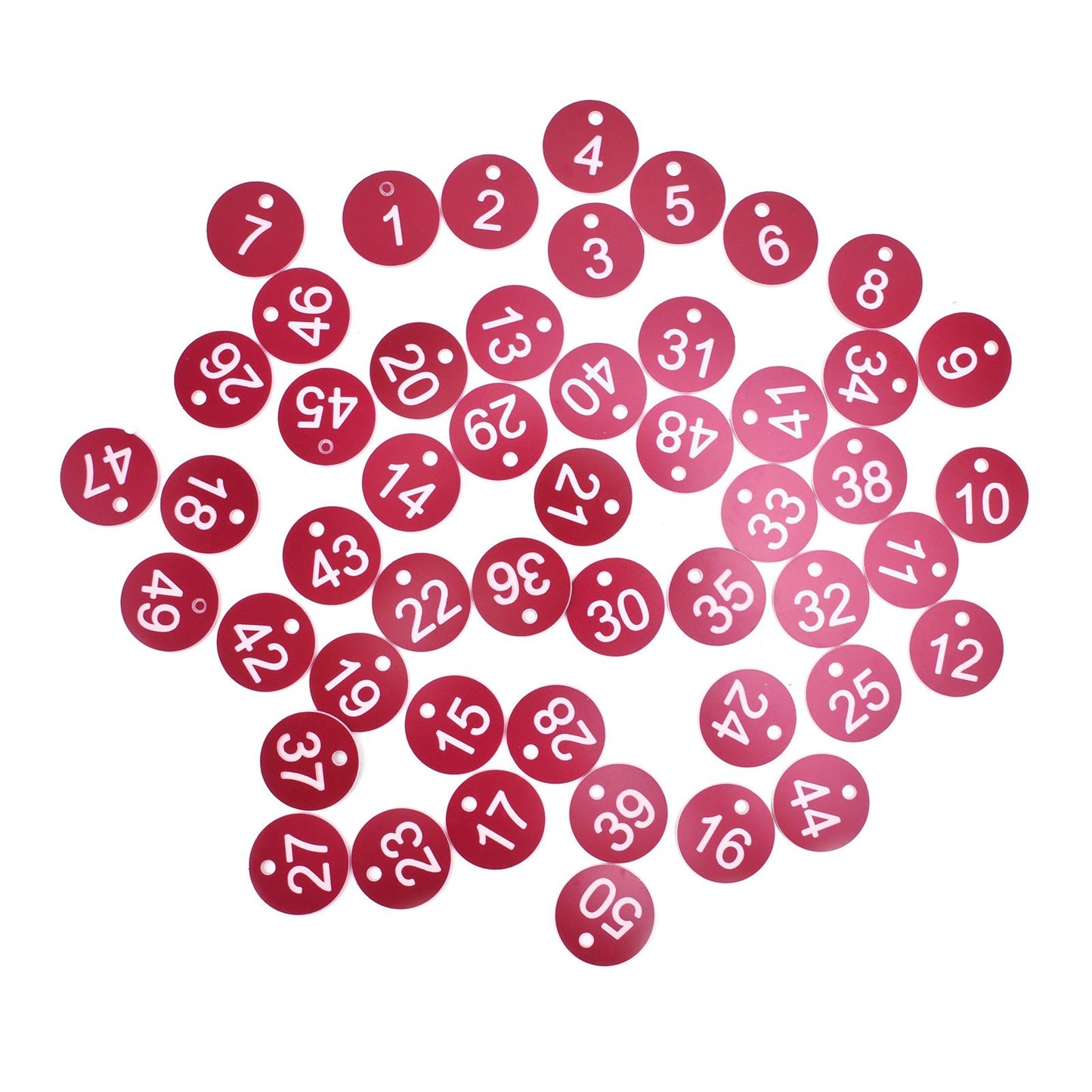 50PCS Numbered Label Numbered Tag for Farm Livestock Beekeeping Husbandry Breeding Supplies1-50 Red - view 6