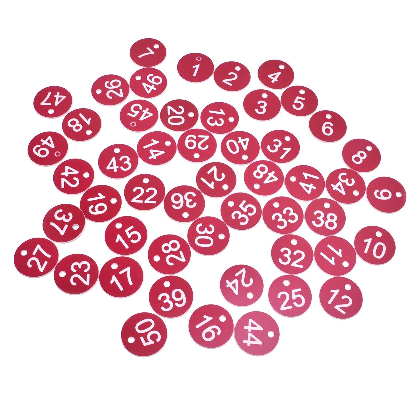 50PCS Numbered Label Numbered Tag for Farm Livestock Beekeeping Husbandry Breeding Supplies1-50 Red - view 7