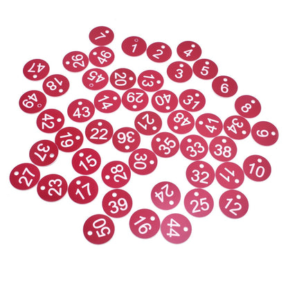 50PCS Numbered Label Numbered Tag for Farm Livestock Beekeeping Husbandry Breeding Supplies1-50 Red - view 7