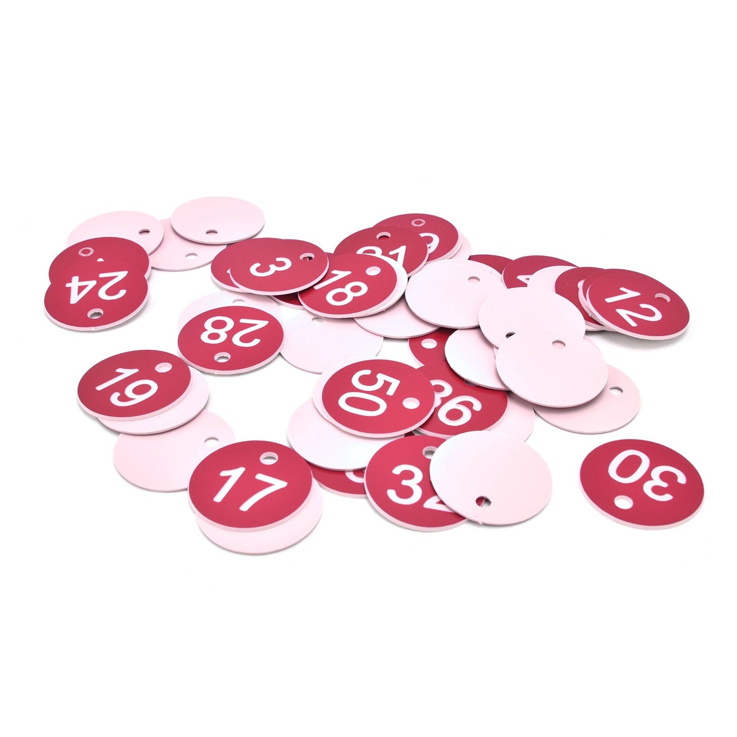 50PCS Numbered Label Numbered Tag for Farm Livestock Beekeeping Husbandry Breeding Supplies1-50 Red - view 9