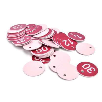 50PCS Numbered Label Numbered Tag for Farm Livestock Beekeeping Husbandry Breeding Supplies1-50 Red - view 10