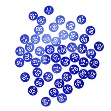 50PCS Numbered Label Numbered Tag for Farm Livestock Beekeeping Husbandry Breeding Supplies51-100 Blue - view 2
