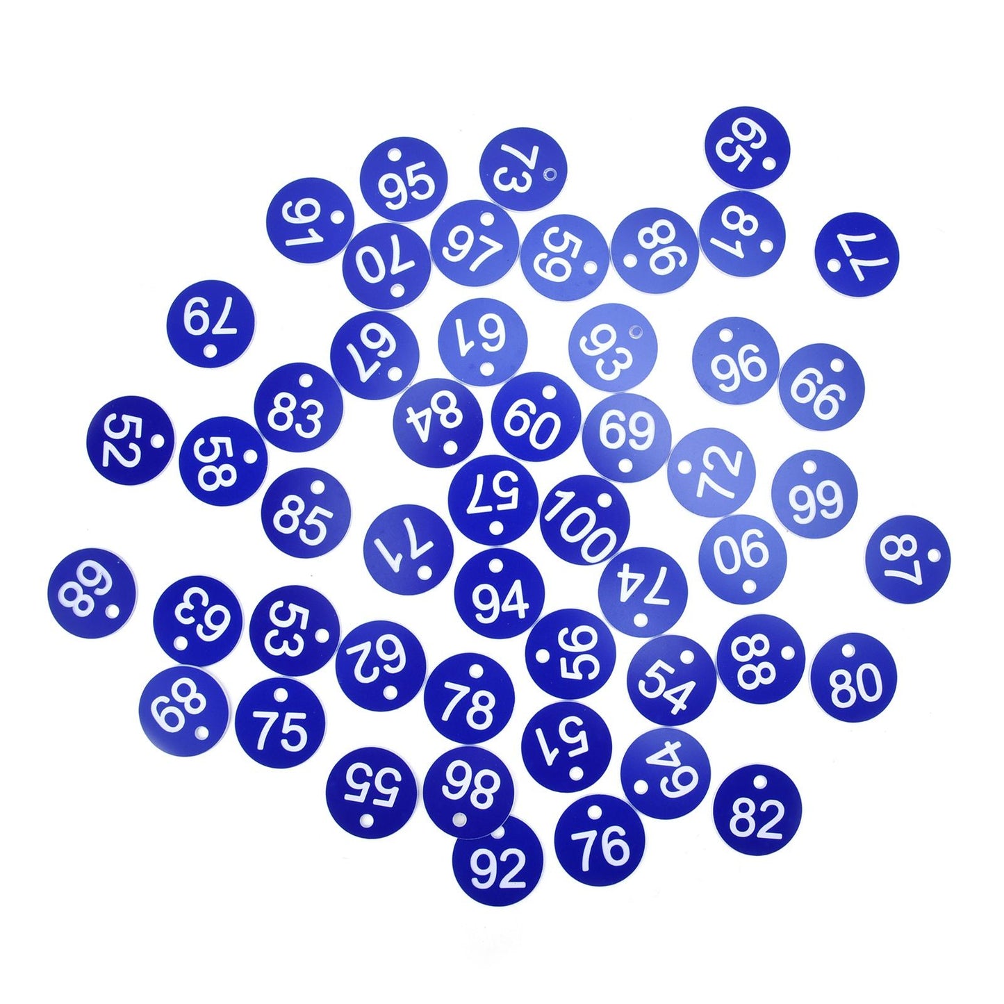 50PCS Numbered Label Numbered Tag for Farm Livestock Beekeeping Husbandry Breeding Supplies51-100 Blue - view 4