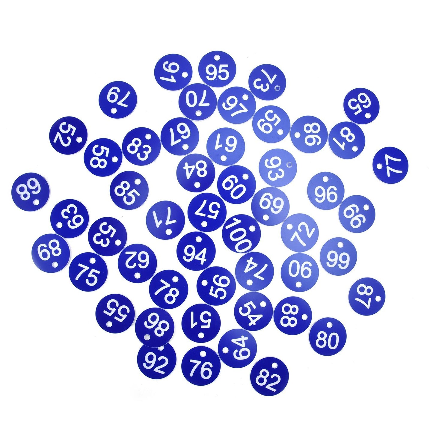 50PCS Numbered Label Numbered Tag for Farm Livestock Beekeeping Husbandry Breeding Supplies51-100 Blue - view 5