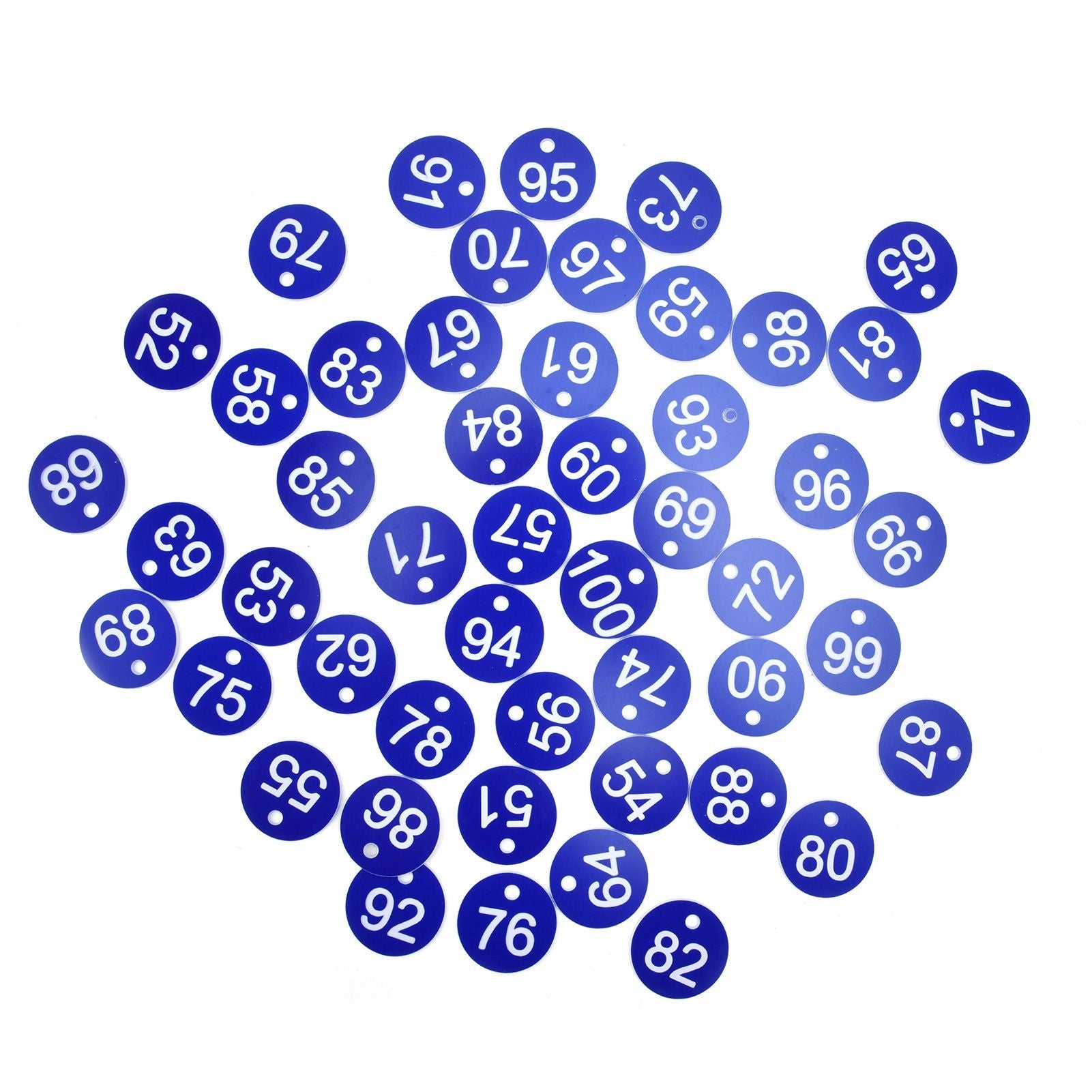 50PCS Numbered Label Numbered Tag for Farm Livestock Beekeeping Husbandry Breeding Supplies51-100 Blue - view 5