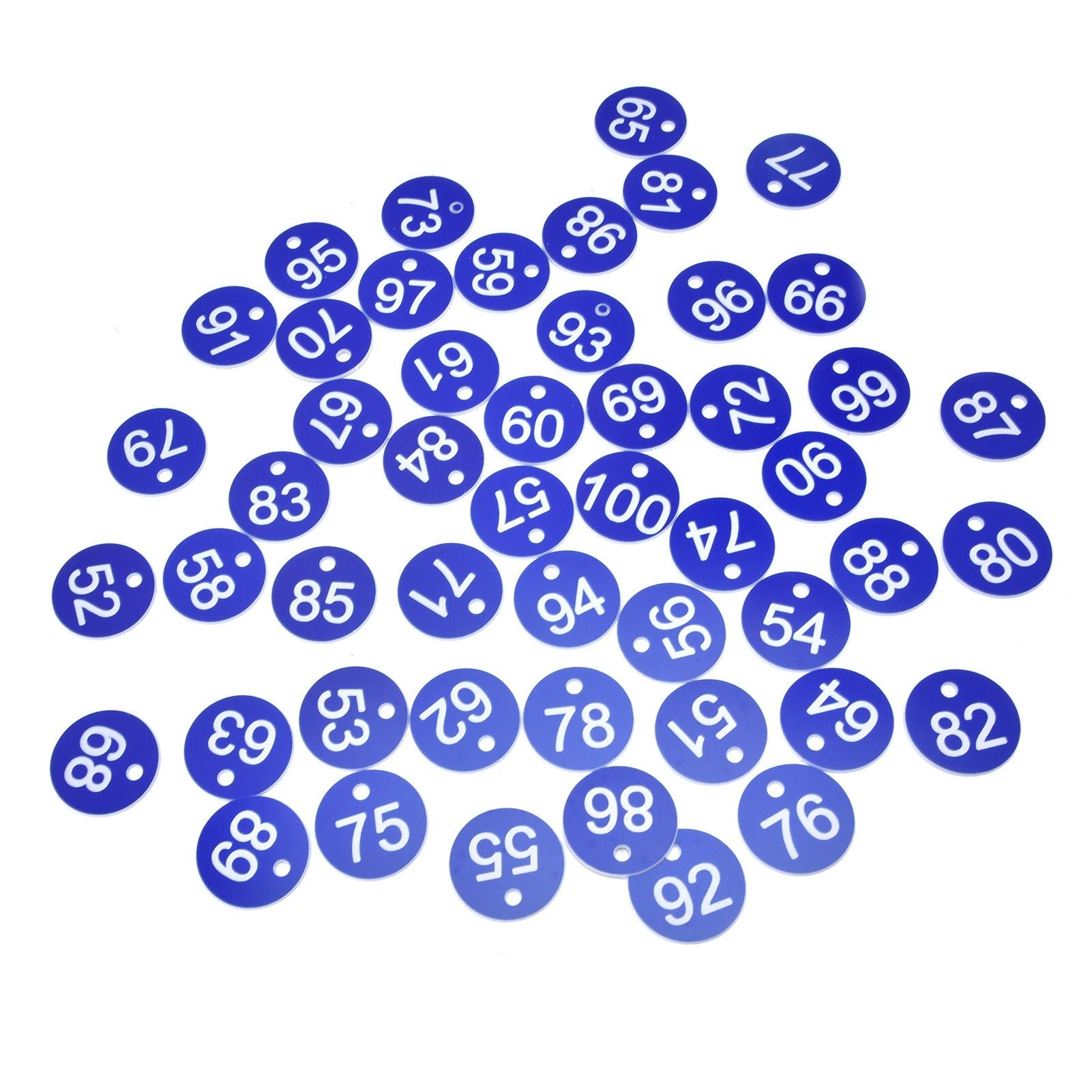 50PCS Numbered Label Numbered Tag for Farm Livestock Beekeeping Husbandry Breeding Supplies51-100 Blue - view 6