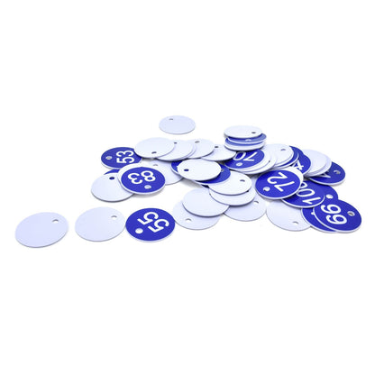 50PCS Numbered Label Numbered Tag for Farm Livestock Beekeeping Husbandry Breeding Supplies51-100 Blue - view 8