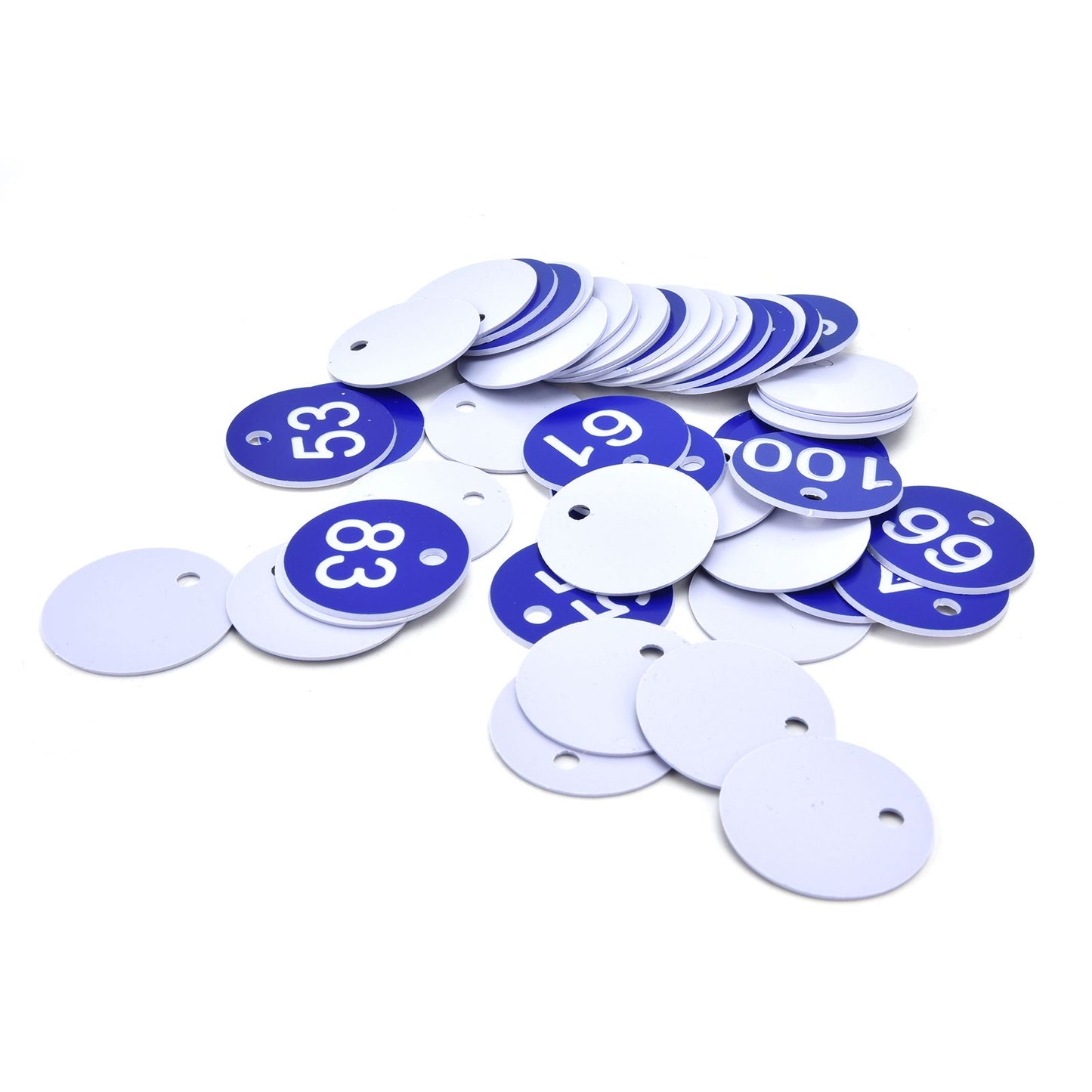50PCS Numbered Label Numbered Tag for Farm Livestock Beekeeping Husbandry Breeding Supplies51-100 Blue - view 9