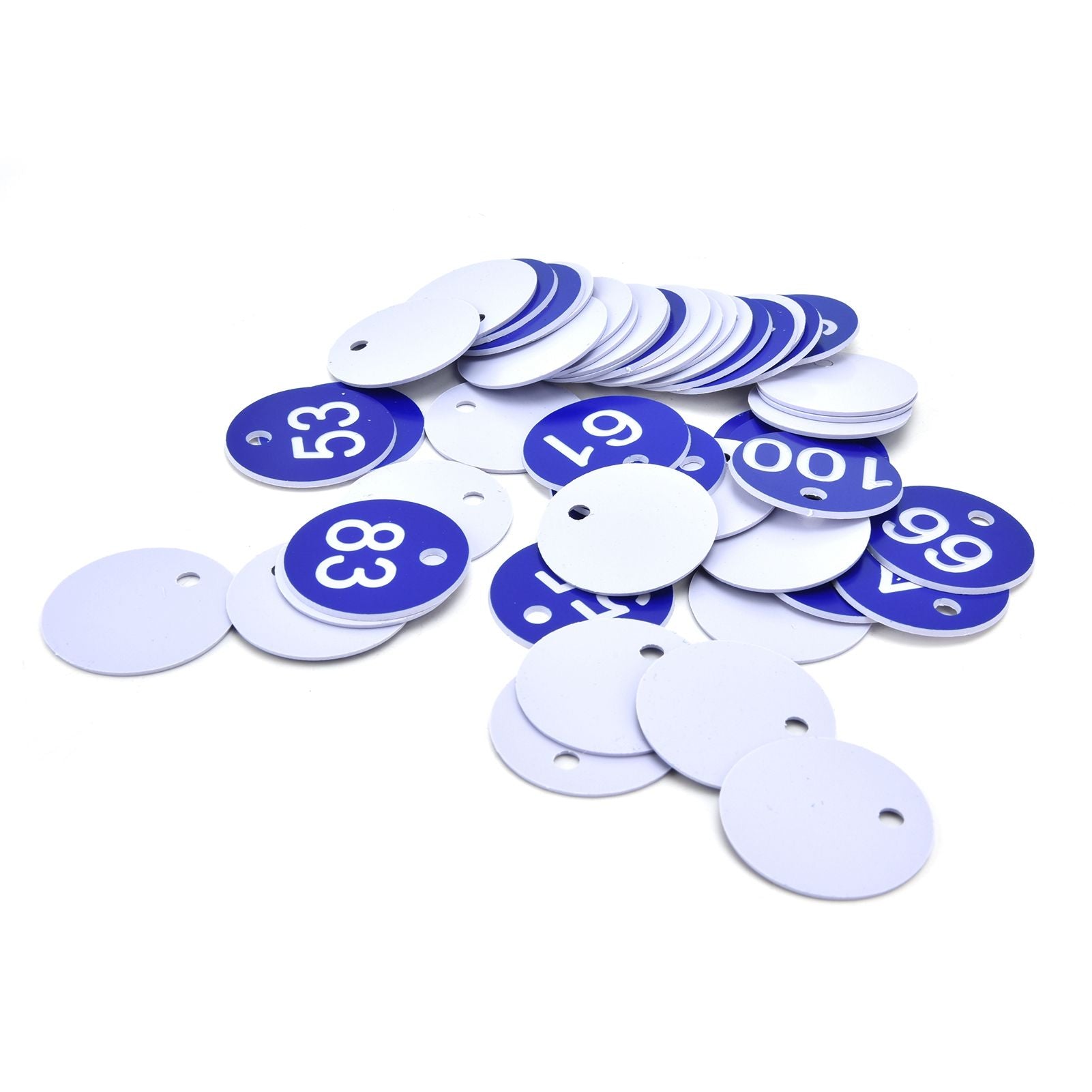 50PCS Numbered Label Numbered Tag for Farm Livestock Beekeeping Husbandry Breeding Supplies51-100 Blue - view 9