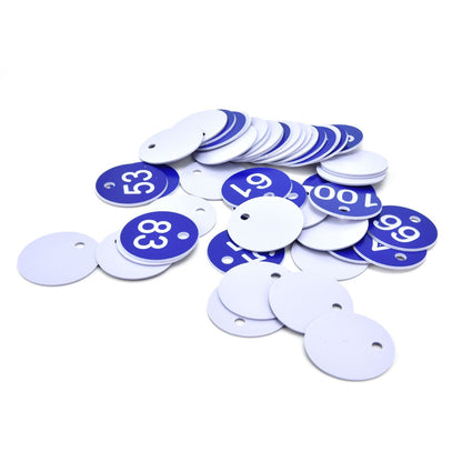 50PCS Numbered Label Numbered Tag for Farm Livestock Beekeeping Husbandry Breeding Supplies51-100 Blue - view 9