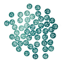 50PCS Numbered Label Numbered Tag for Farm Livestock Beekeeping Husbandry Breeding Supplies51-100 Green