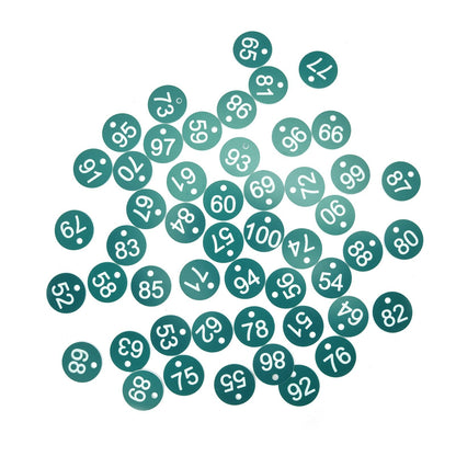 50PCS Numbered Label Numbered Tag for Farm Livestock Beekeeping Husbandry Breeding Supplies51-100 Green - view 3