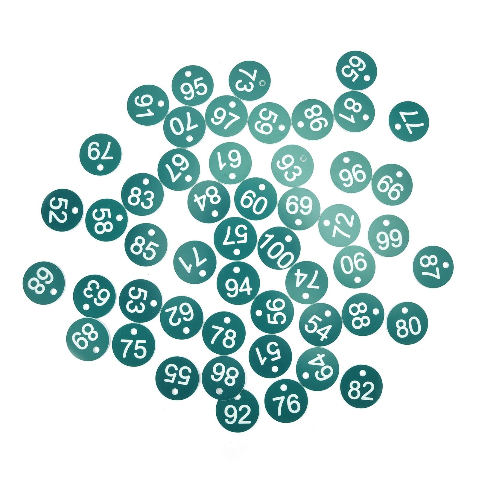 50PCS Numbered Label Numbered Tag for Farm Livestock Beekeeping Husbandry Breeding Supplies51-100 Green - view 4