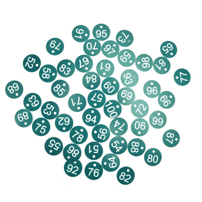 50PCS Numbered Label Numbered Tag for Farm Livestock Beekeeping Husbandry Breeding Supplies51-100 Green - view 5