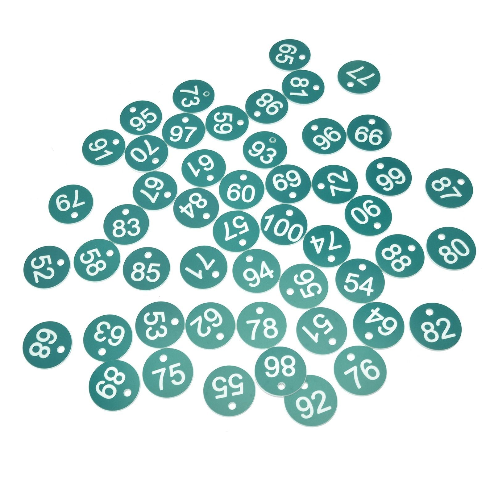 50PCS Numbered Label Numbered Tag for Farm Livestock Beekeeping Husbandry Breeding Supplies51-100 Green - view 6