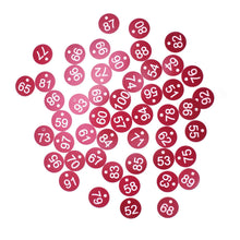 50PCS Numbered Label Numbered Tag for Farm Livestock Beekeeping Husbandry Breeding Supplies51-100 Red