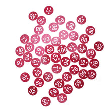 50PCS Numbered Label Numbered Tag for Farm Livestock Beekeeping Husbandry Breeding Supplies51-100 Red - view 2