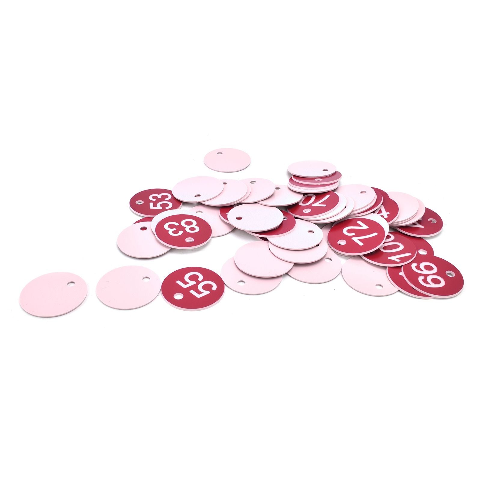 50PCS Numbered Label Numbered Tag for Farm Livestock Beekeeping Husbandry Breeding Supplies51-100 Red - view 8