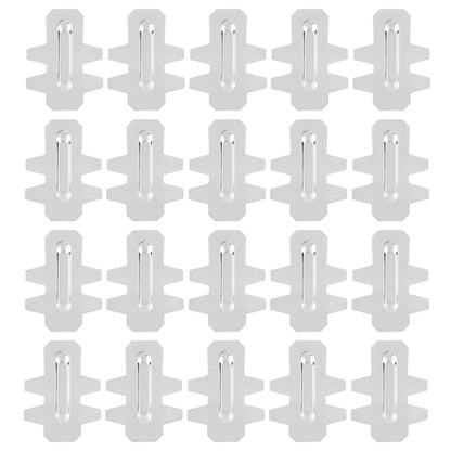 20Pcs Stainless Steel Rabbit Cage Door Hook Card Accessory Cage Hardware Breeding Equipment