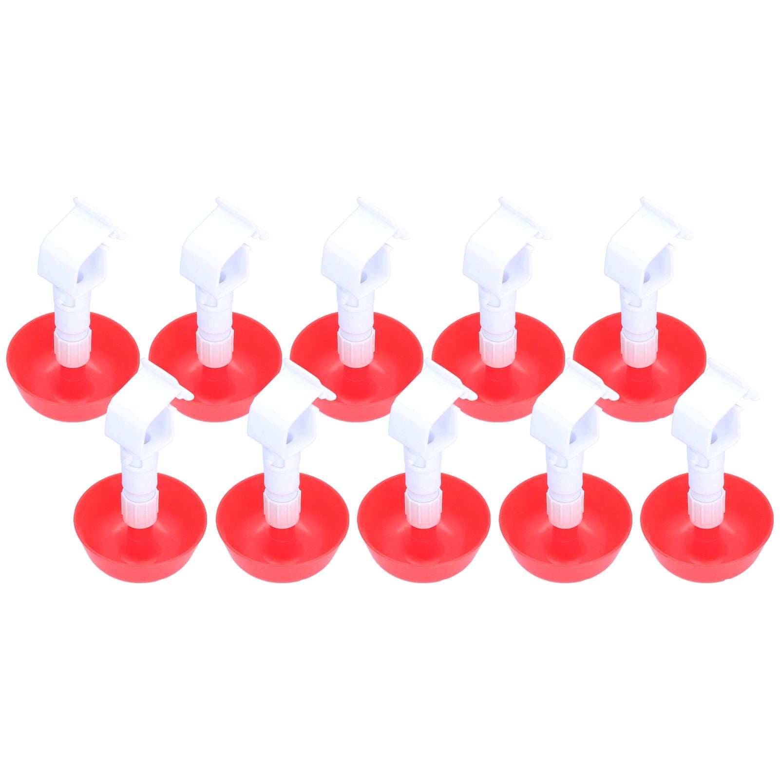 10Pcs Chick Water Drinker Bowl Plastic Poultry Farm Drinking Cups Watering System Supplies