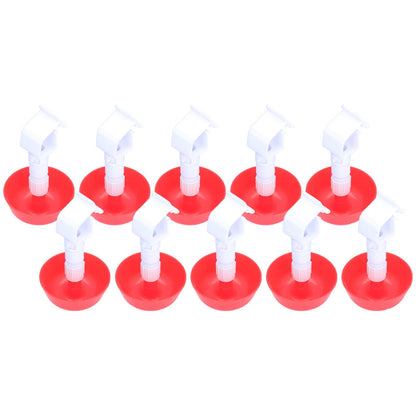 10Pcs Chick Water Drinker Bowl Plastic Poultry Farm Drinking Cups Watering System Supplies
