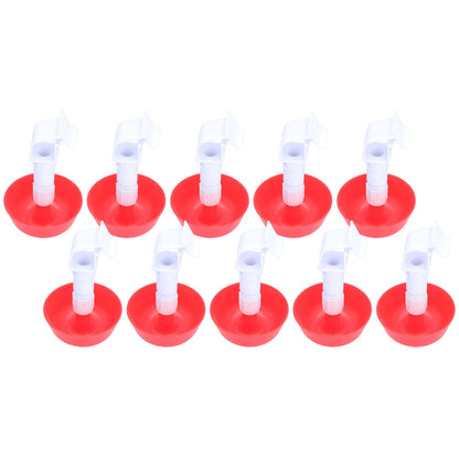 10Pcs Chick Water Drinker Bowl Plastic Poultry Farm Drinking Cups Watering System Supplies - view 2