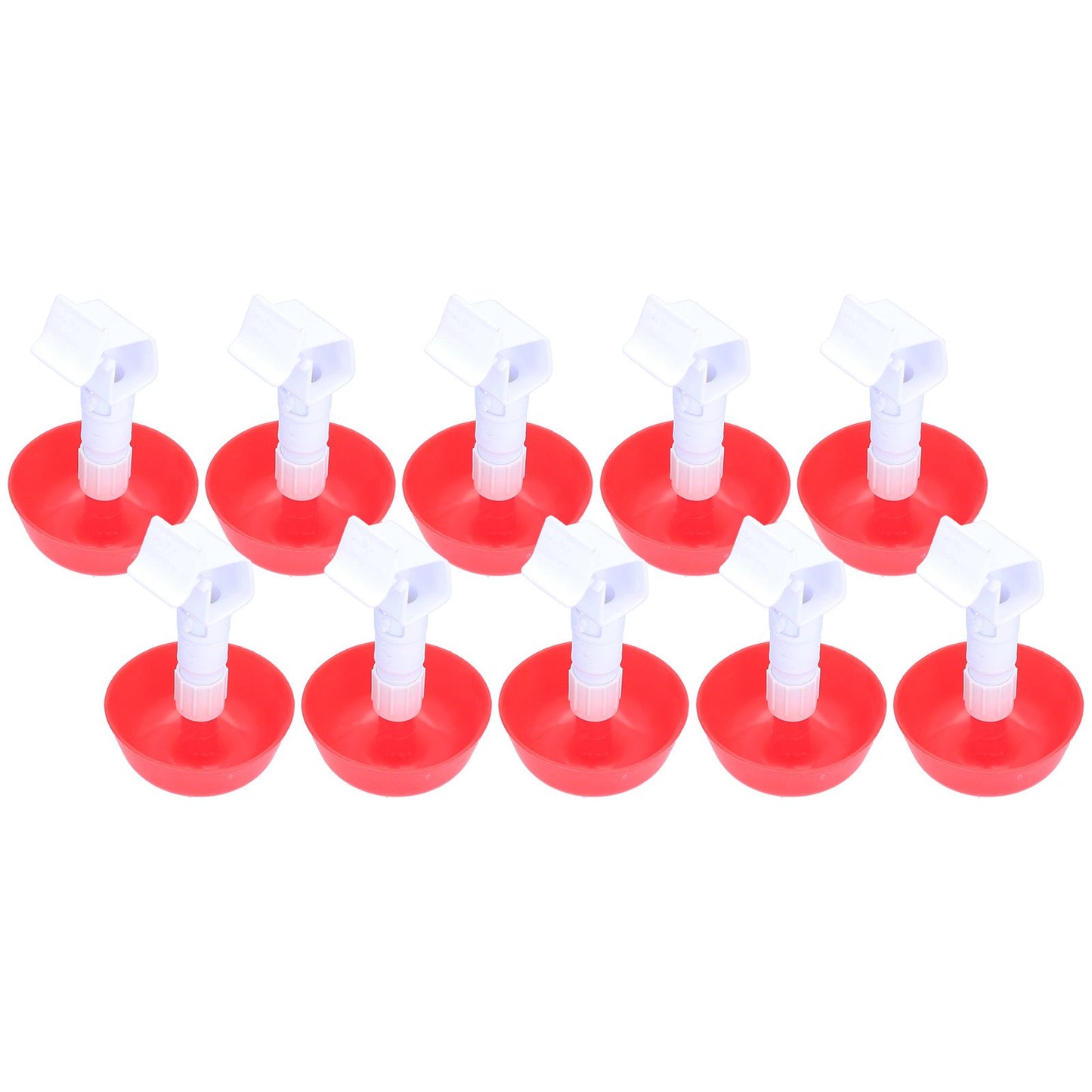 10Pcs Chick Water Drinker Bowl Plastic Poultry Farm Drinking Cups Watering System Supplies - view 4
