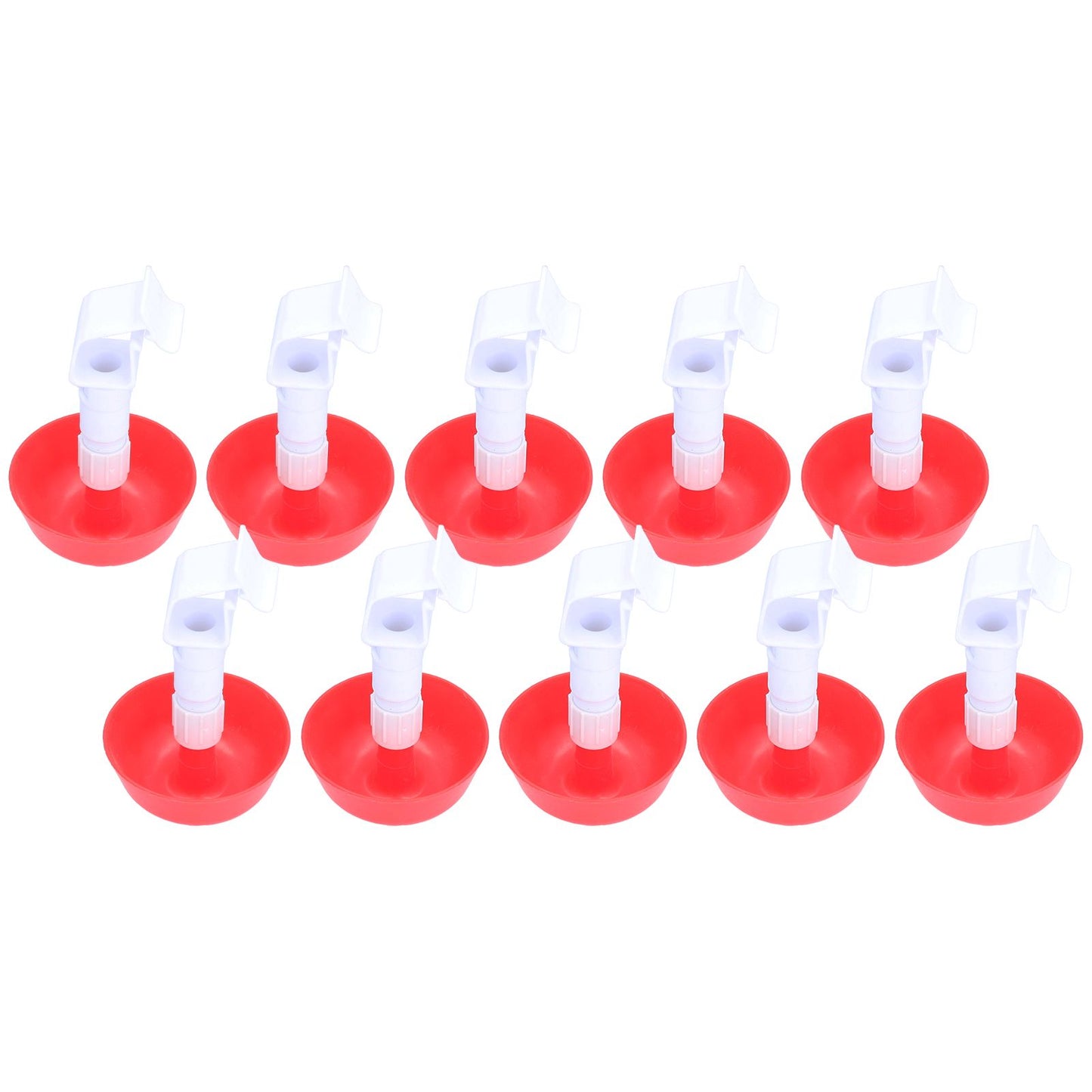 10Pcs Chick Water Drinker Bowl Plastic Poultry Farm Drinking Cups Watering System Supplies - view 5