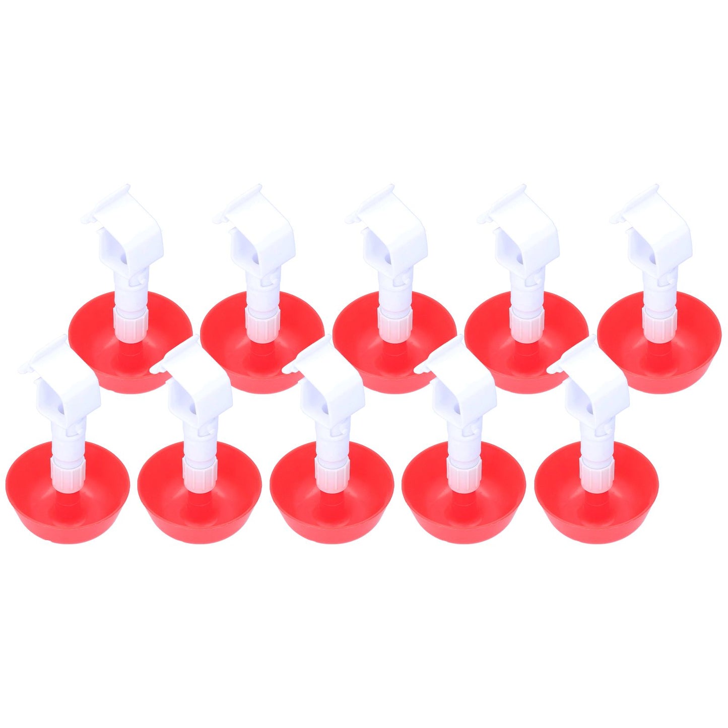 10Pcs Chick Water Drinker Bowl Plastic Poultry Farm Drinking Cups Watering System Supplies - view 7