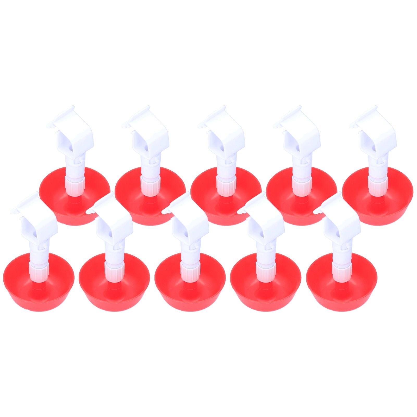 10Pcs Chick Water Drinker Bowl Plastic Poultry Farm Drinking Cups Watering System Supplies - view 7