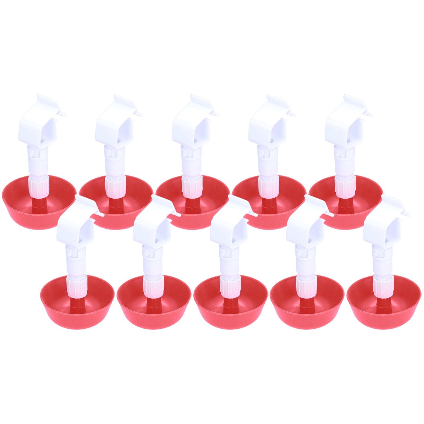 10Pcs Chick Water Drinker Bowl Plastic Poultry Farm Drinking Cups Watering System Supplies - view 8