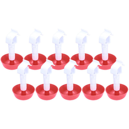 10Pcs Chick Water Drinker Bowl Plastic Poultry Farm Drinking Cups Watering System Supplies - view 8