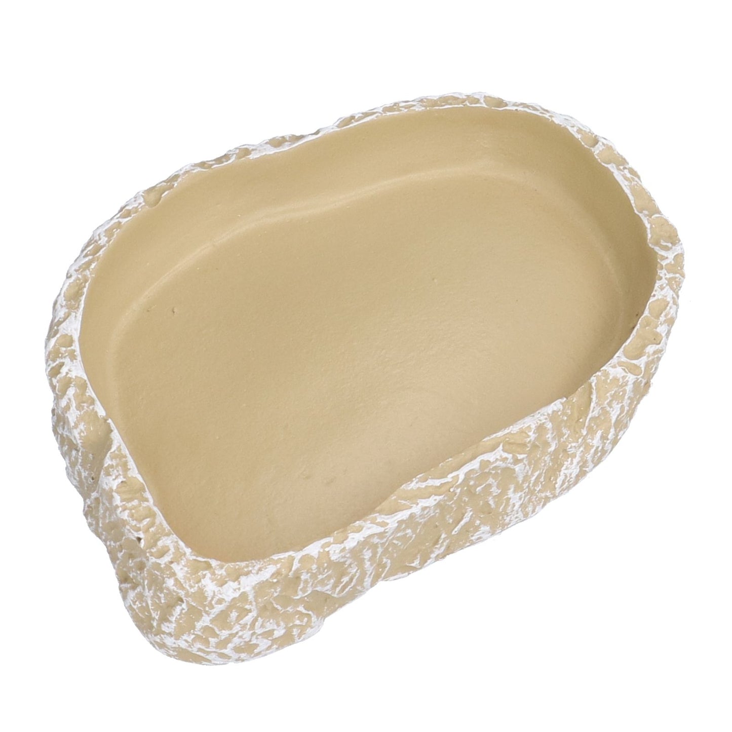 Reptile Food Water Bowl Resin Pets Feeding Plate Dish for Aquarium Tortoises Turtles Lizards Yellow - view 2