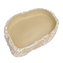 Reptile Food Water Bowl Resin Pets Feeding Plate Dish for Aquarium Tortoises Turtles Lizards Yellow - view 2