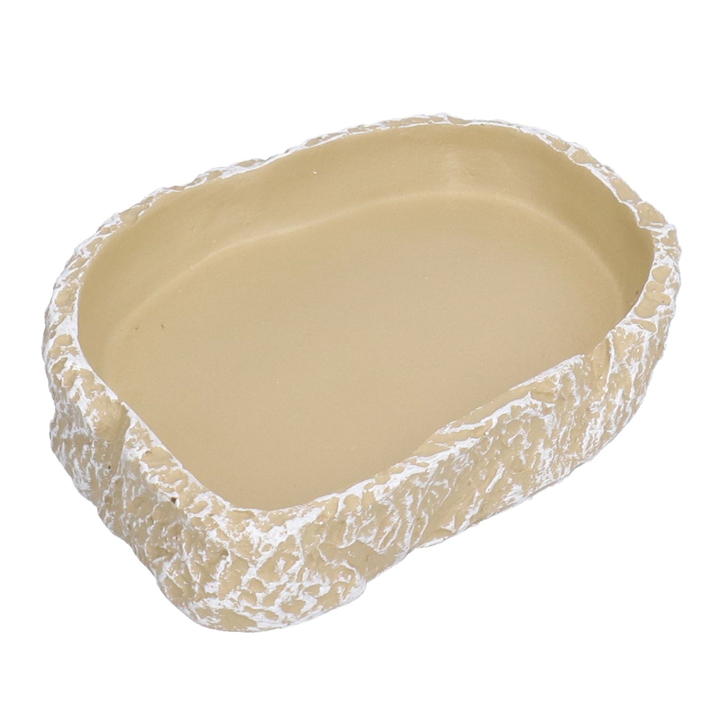 Reptile Food Water Bowl Resin Pets Feeding Plate Dish for Aquarium Tortoises Turtles Lizards Yellow - view 4