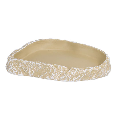 Reptile Food Water Bowl Resin Pets Feeding Plate Dish for Aquarium Tortoises Turtles Lizards Yellow - view 6