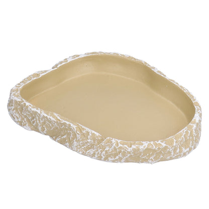 Reptile Food Water Bowl Resin Pets Feeding Plate Dish for Aquarium Tortoises Turtles Lizards Yellow - view 9